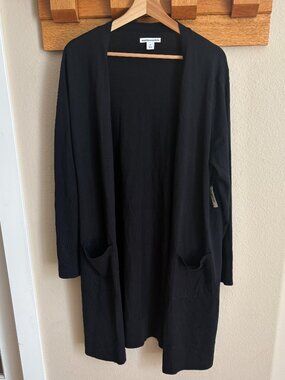 Amazon Essentials Women’s Open Front Cardigan – Black – Size XL - NWT